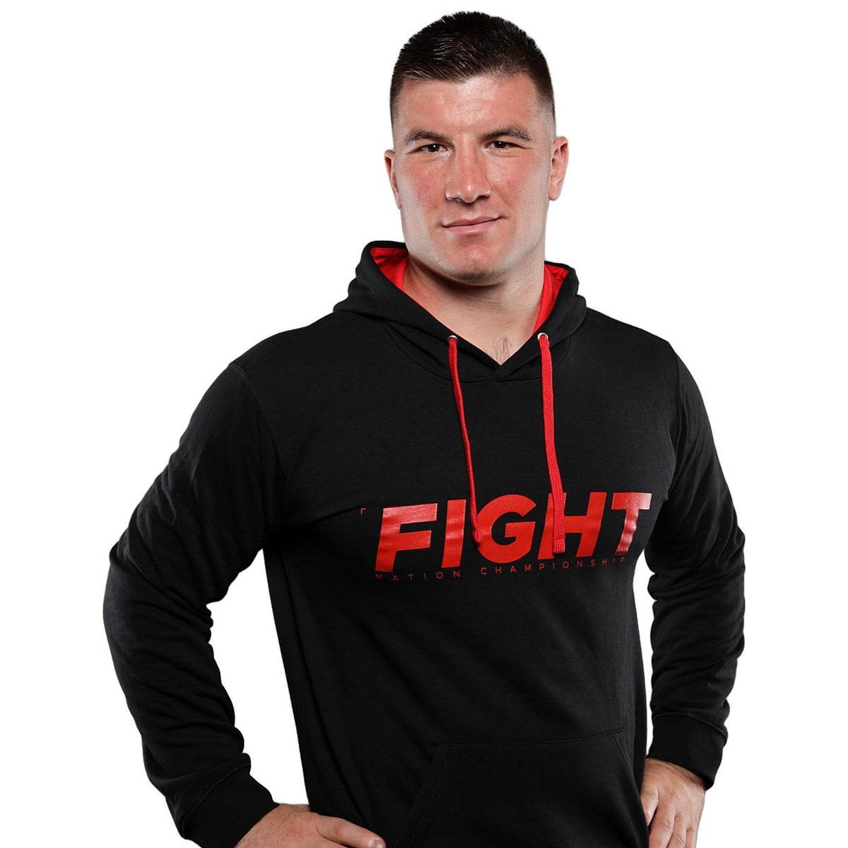 FNC Fight Hoodie - Black/Red