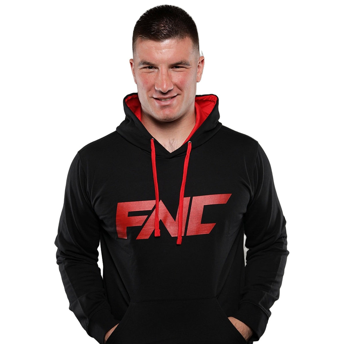 FNC Core Logo Hoodie - Black/Red