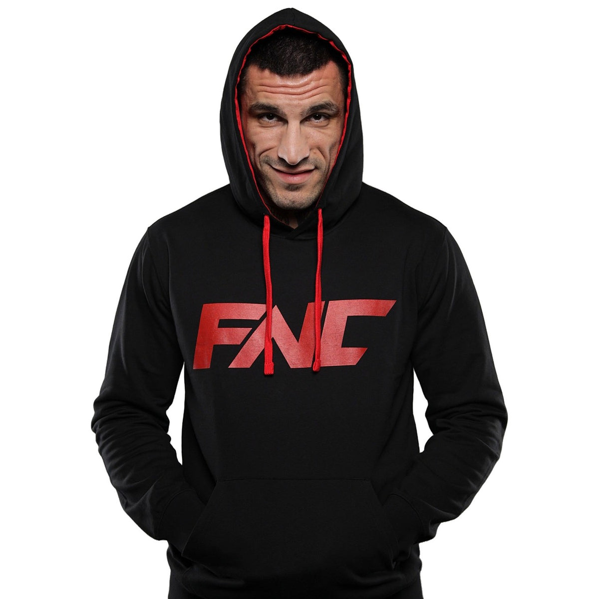 FNC Core Logo Hoodie - Black/Red