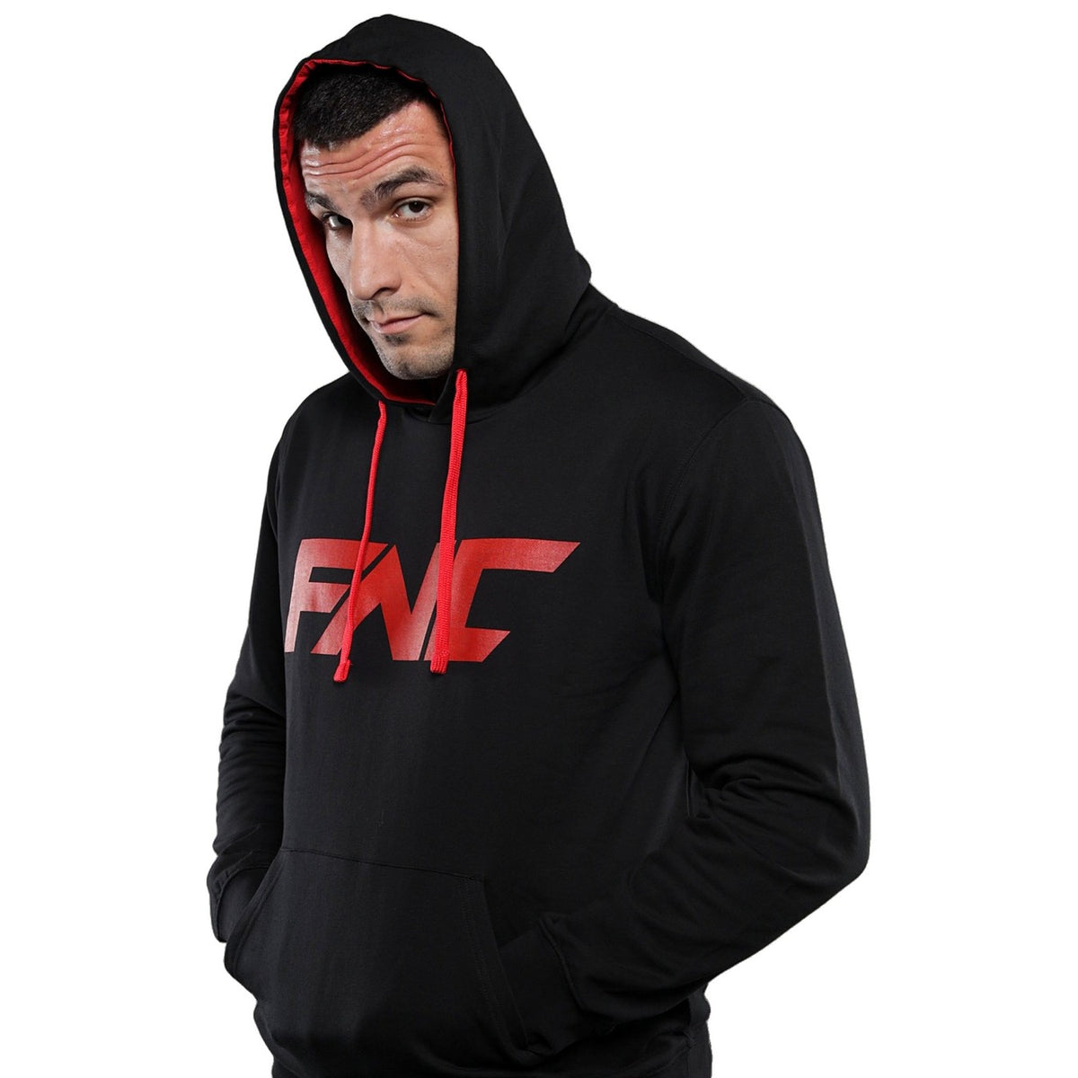 FNC Core Logo Hoodie - Black/Red