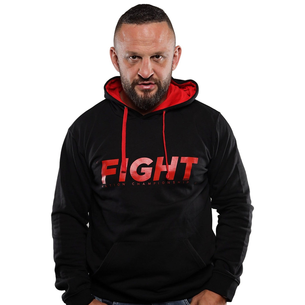 FNC Fight Hoodie - Black/Red