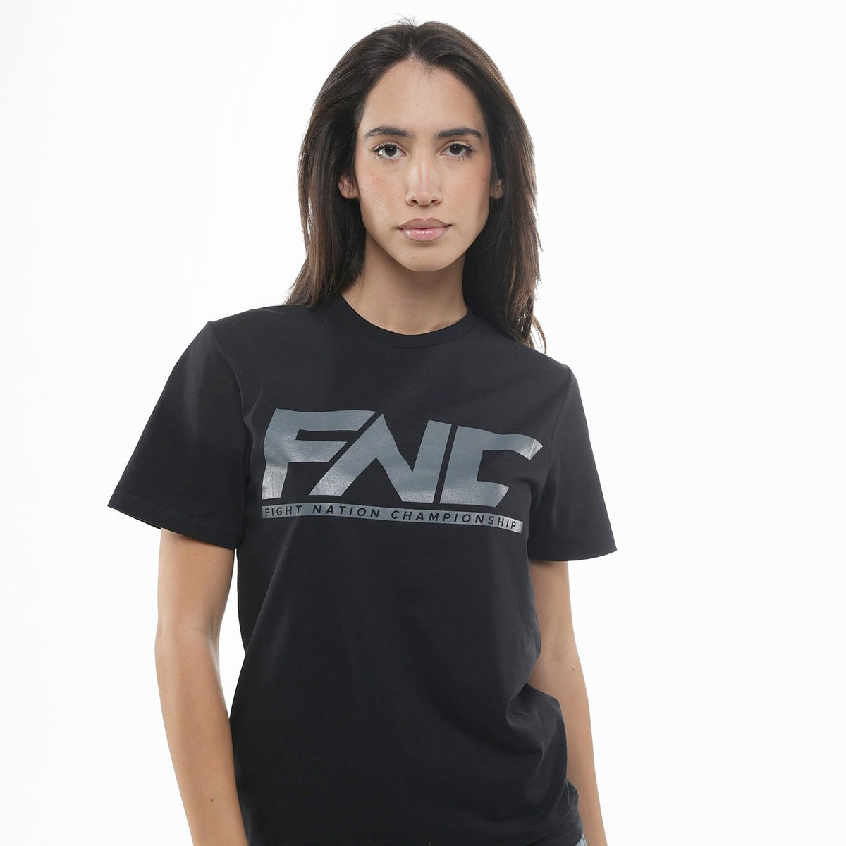 FNC Metallic Logo T-Shirt - Black