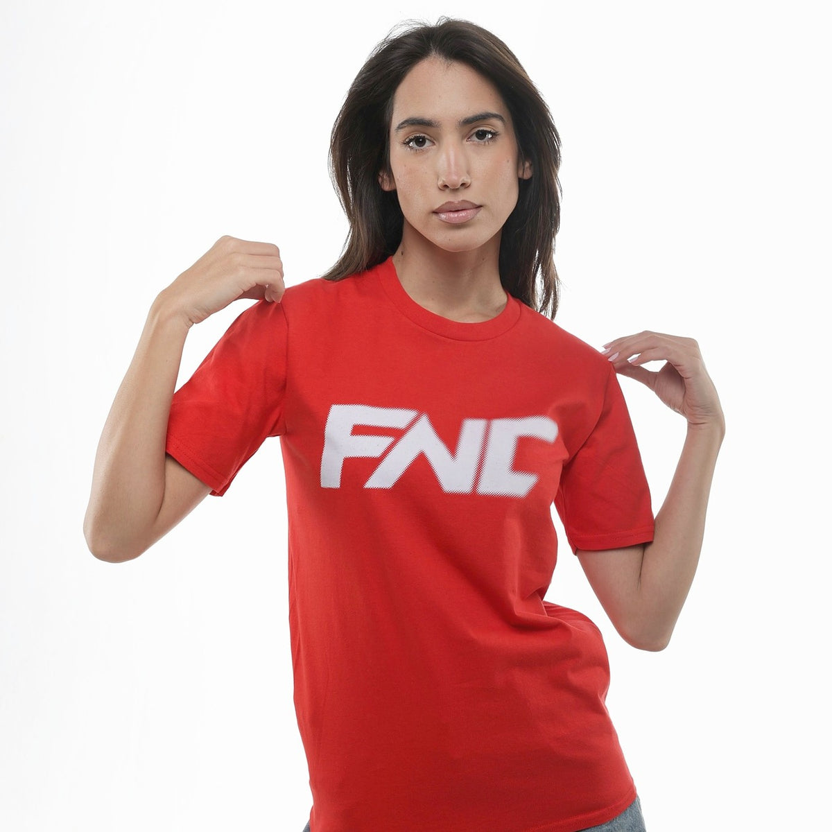 FNC Blur Logo T-Shirt - Red