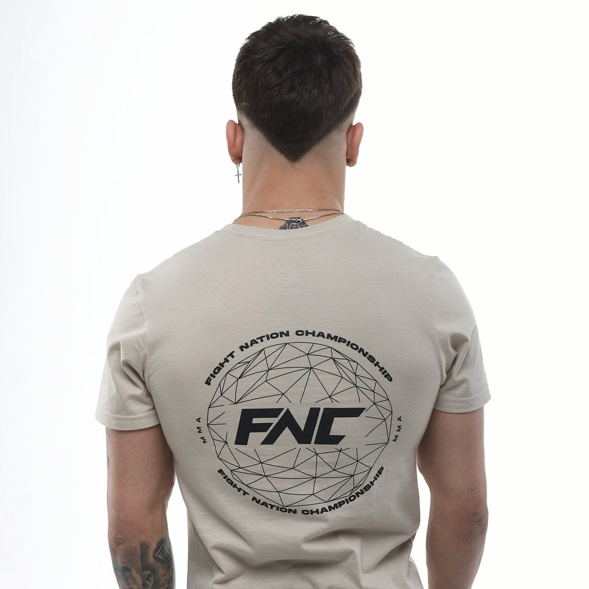 FNC Globe Emblem T-Shirt - Sand