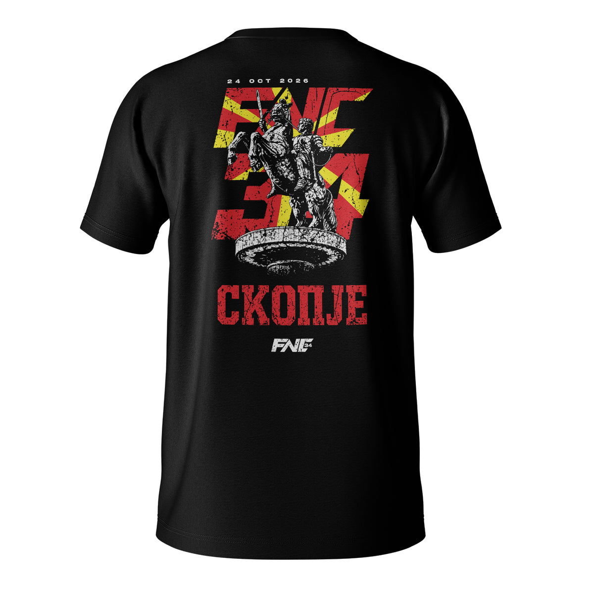 FNC 34 Skopje T-Shirt - Black - back