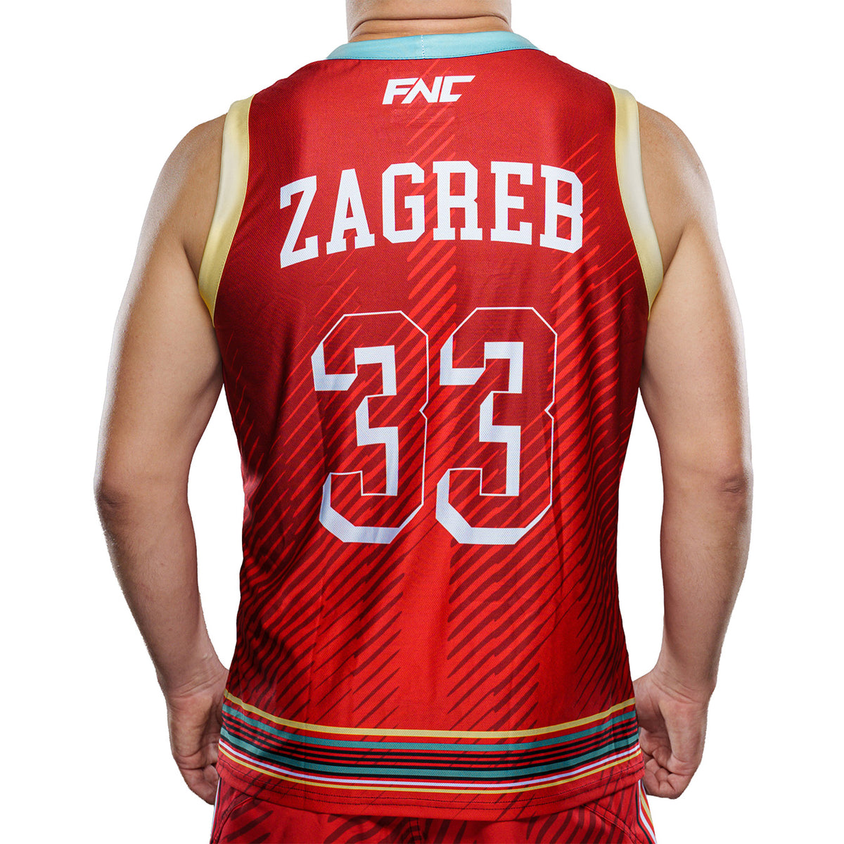 FNC Zagreb 33 Training Jersey - Red - back