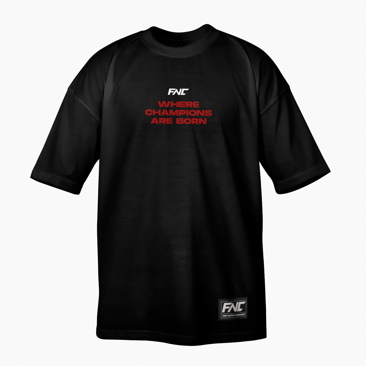 FNC Champions Mentality T-Shirt - Black - front