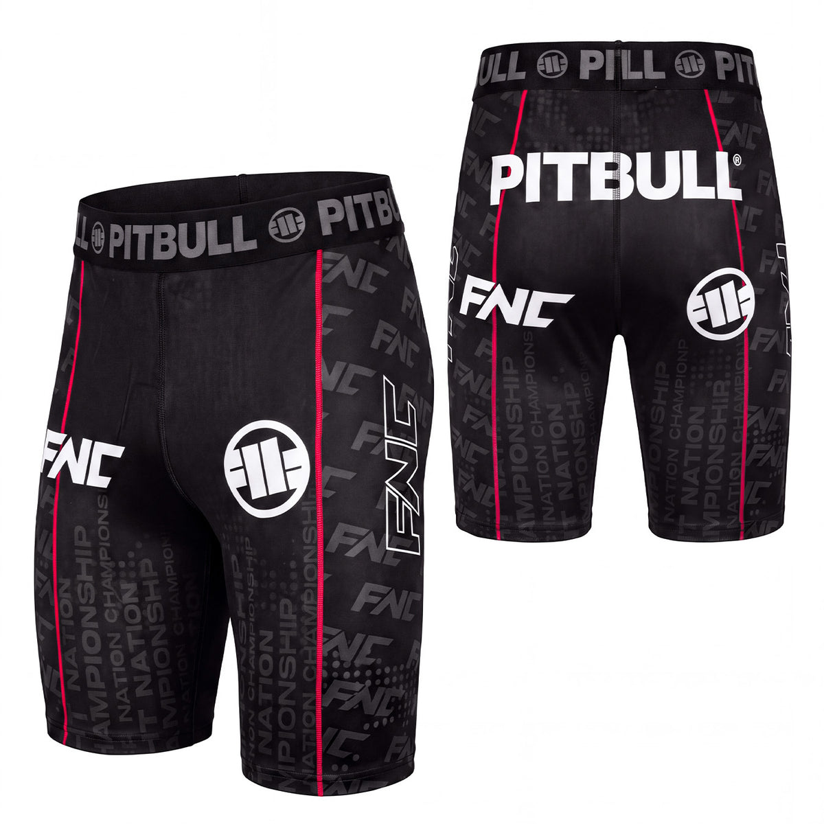 FNC Compression Shorts 2026 - Without Sponsors, front and back