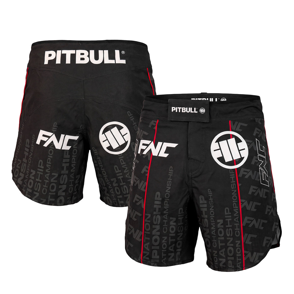 FNC Official Fight Shorts 2026 - Without Sponsors - front and back