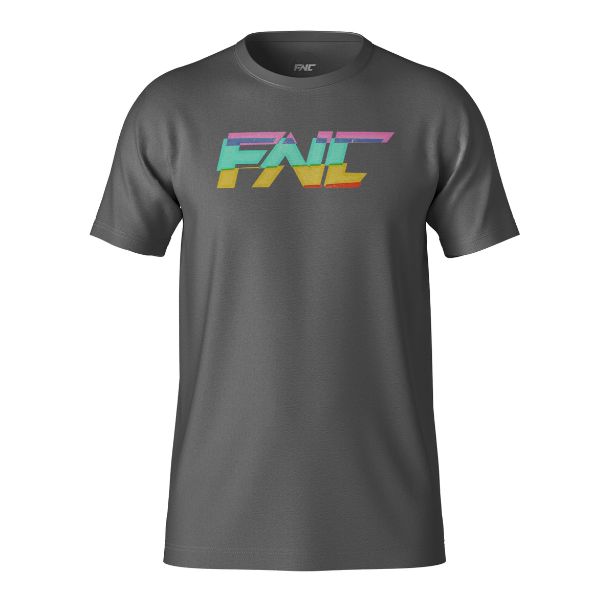FNC Kids Retro Rainbow T-Shirt Black - front